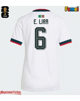 Mexic Erik Lira #6 Echipament de Fotbal Replică Mondial 2026 Femei Deplasare Mexic Erik Lira #6 Echipament de Fotbal Replică Mondial 2026 Femei Deplasare